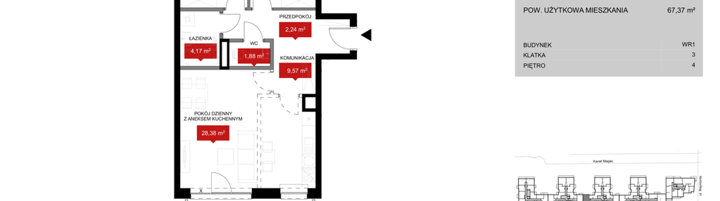 Mieszkanie w inwestycji: Przystań Reymonta