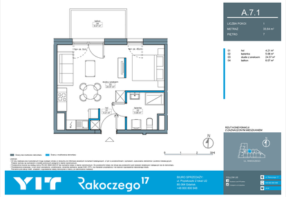 Mieszkanie w inwestycji: Rakoczego 17