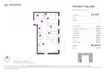 Mieszkanie w inwestycji: Murapol Trzy Lipki