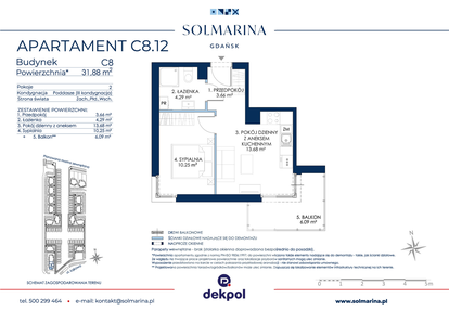 Mieszkanie w inwestycji: Sol Marina etap III