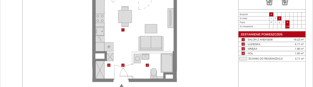 Mieszkanie w inwestycji: Dzielnica Mieszkaniowa Metro Zachód - etap 8.1