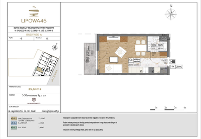 Mieszkanie w inwestycji: Lipowa 45