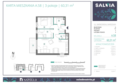 Mieszkanie w inwestycji: Osiedle Salvia