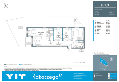 Mieszkanie w inwestycji: Rakoczego 17