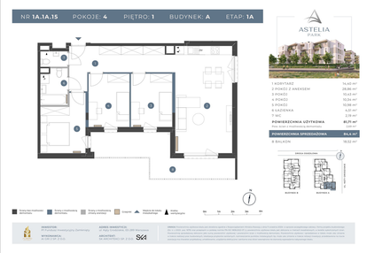 Mieszkanie w inwestycji: Astelia Park etap 1A i 3