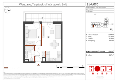 Mieszkanie w inwestycji: Warszawski Świt etap X