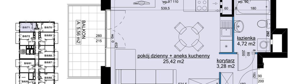 Mieszkanie w inwestycji: Osiedle Hawelańska etap III - bud. B