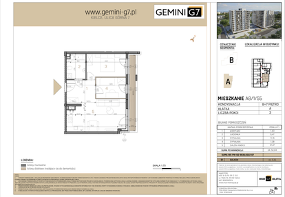 Mieszkanie w inwestycji: GEMINI G-7