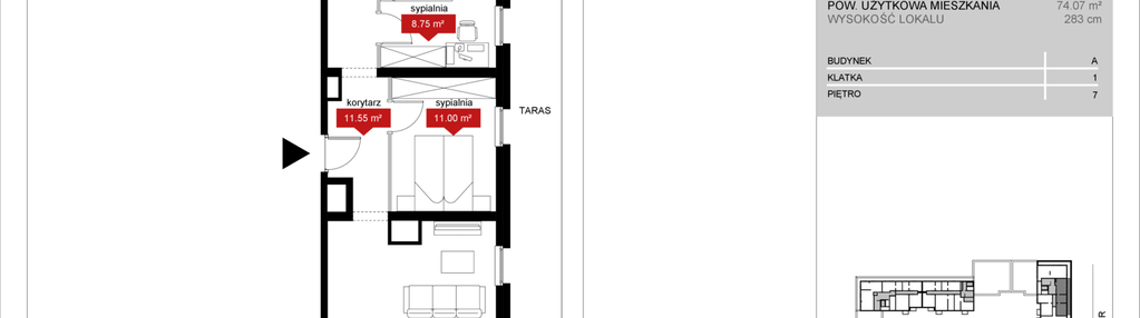 Mieszkanie w inwestycji: Atrium - Nowy Szczepin