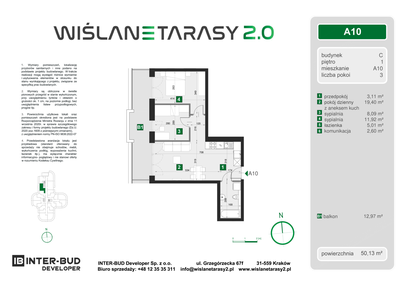 Mieszkanie w inwestycji: Wiślane Tarasy 2.0 budynek C