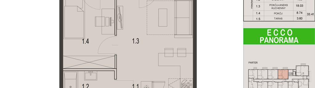 Mieszkanie w inwestycji: Ecco Panorama etap II budynki C, D