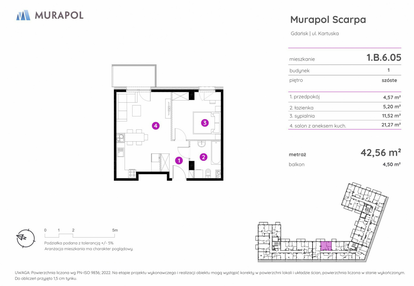 Mieszkanie w inwestycji: Murapol Scarpa