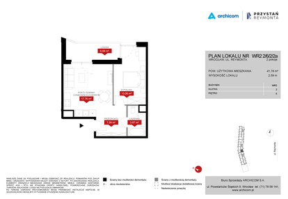 Mieszkanie w inwestycji: Przystań Reymonta