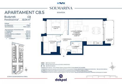 Mieszkanie w inwestycji: Sol Marina etap III