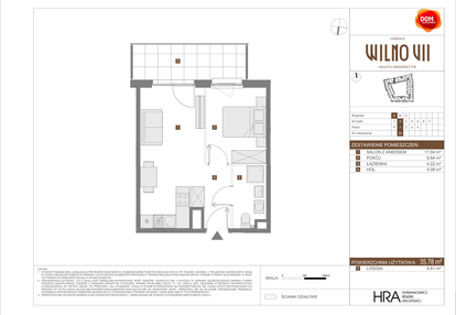Mieszkanie w inwestycji: Osiedle Wilno VII etap 3.2