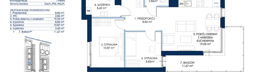 Mieszkanie w inwestycji: Sol Marina etap III