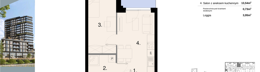 Mieszkanie w inwestycji: Sky Trust etap II - Apartamenty inwestycyjne