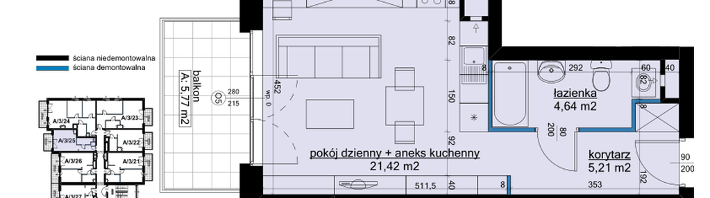 Mieszkanie w inwestycji: Osiedle Hawelańska etap III - bud. A