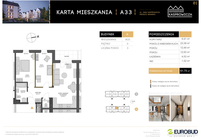 Mieszkanie w inwestycji: Osiedle Kasprowicza
