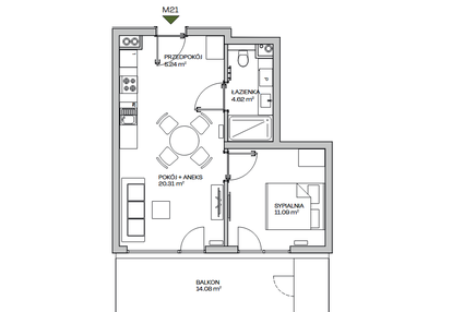 Mieszkanie w inwestycji: Zielona Marina - Apartamenty inwestycyjne