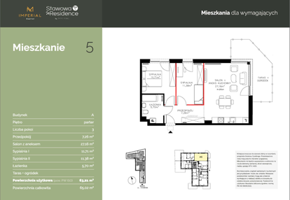 Mieszkanie w inwestycji: Stawowa Residence - etap V