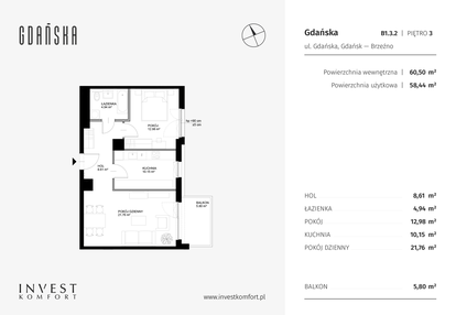 Mieszkanie w inwestycji: Gdańska