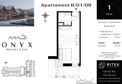Mieszkanie w inwestycji: Onyx Resort & Spa