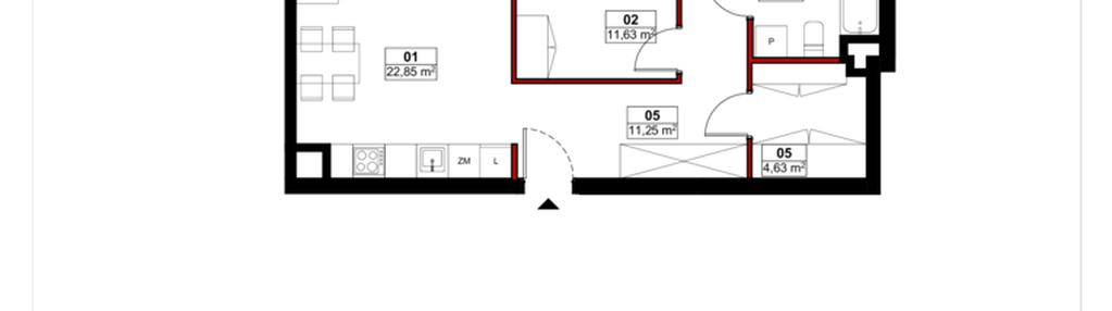 Mieszkanie w inwestycji: Skwer Witosa