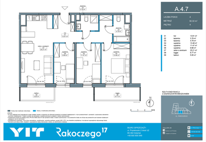 Mieszkanie w inwestycji: Rakoczego 17