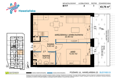 Mieszkanie w inwestycji: Osiedle Hawelańska etap III - bud. B