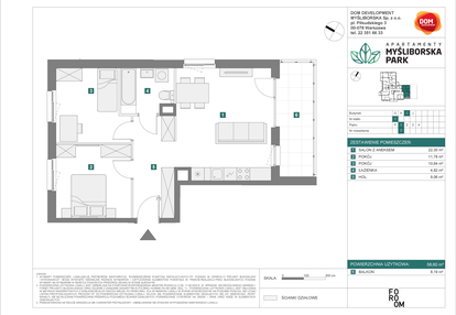 Mieszkanie w inwestycji: Apartamenty Myśliborska Park
