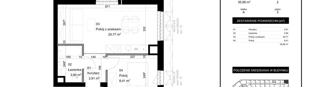 Mieszkanie w inwestycji: Kolejova 1