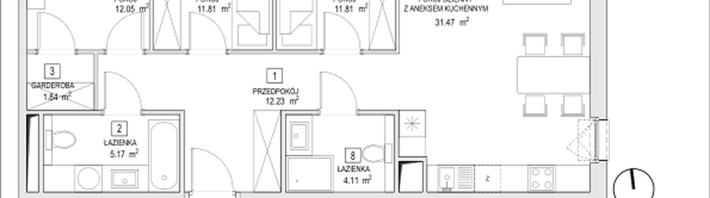 Mieszkanie w inwestycji: Naramowice Odnova II