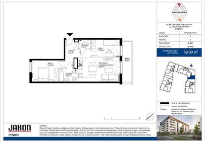 Mieszkanie w inwestycji: Wieruszowska E