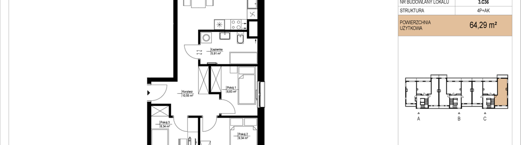 Mieszkanie w inwestycji: Gombrowicza 33 - etap II