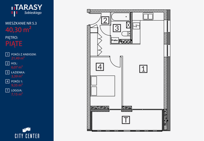 Mieszkanie w inwestycji: Tarasy Sobieskiego