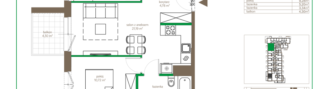 Mieszkanie w inwestycji: Ostródzka 123 - I etap
