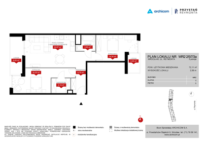 Mieszkanie w inwestycji: Przystań Reymonta