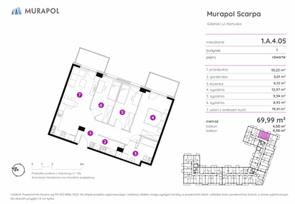 Mieszkanie w inwestycji: Murapol Scarpa