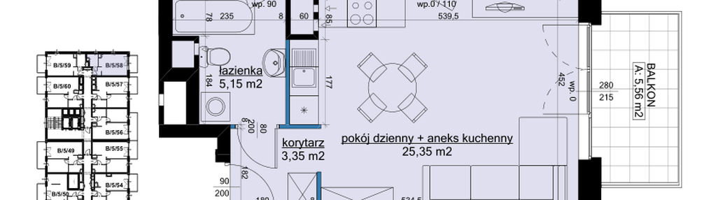 Mieszkanie w inwestycji: Osiedle Hawelańska etap III - bud. B