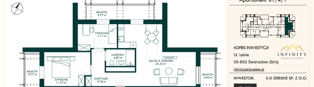 Mieszkanie w inwestycji: Infinity Mountain Resort etap 2