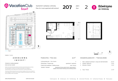 Mieszkanie w inwestycji: VacationClub Resort