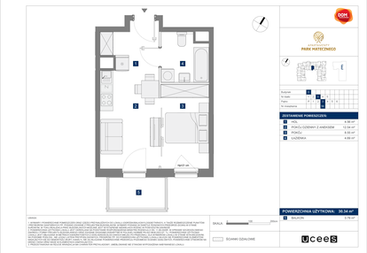 Mieszkanie w inwestycji: Apartamenty Park Matecznego Etap 1