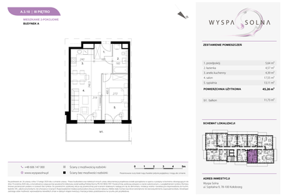 Mieszkanie w inwestycji: Wyspa Solna Etap III, budynek A