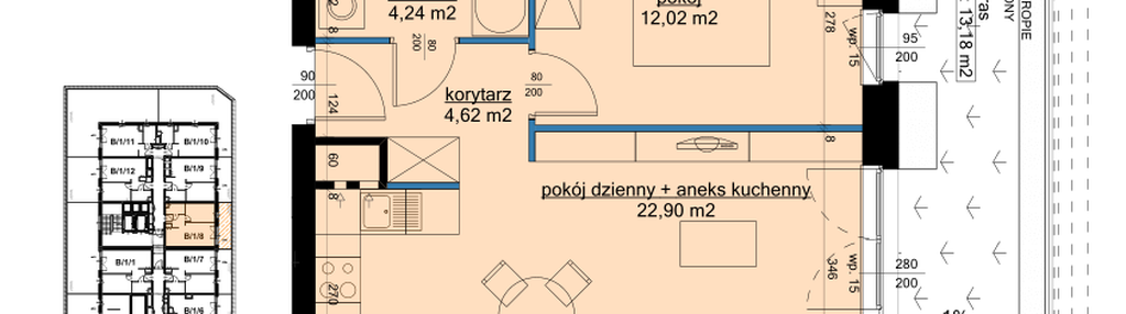 Mieszkanie w inwestycji: Osiedle Hawelańska etap III - bud. B