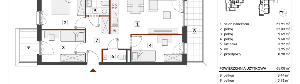 Mieszkanie w inwestycji: Warszawski Świt etap IX