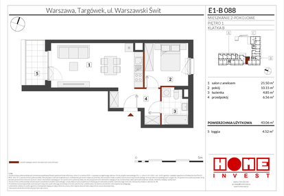 Mieszkanie w inwestycji: Warszawski Świt etap X
