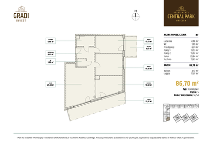 Mieszkanie w inwestycji: Apartamenty Central Park Wrocław