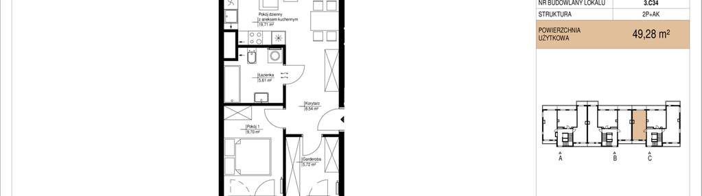 Mieszkanie w inwestycji: Gombrowicza 33 - etap II