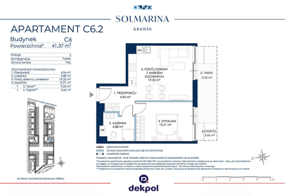 Mieszkanie w inwestycji: Sol Marina etap III